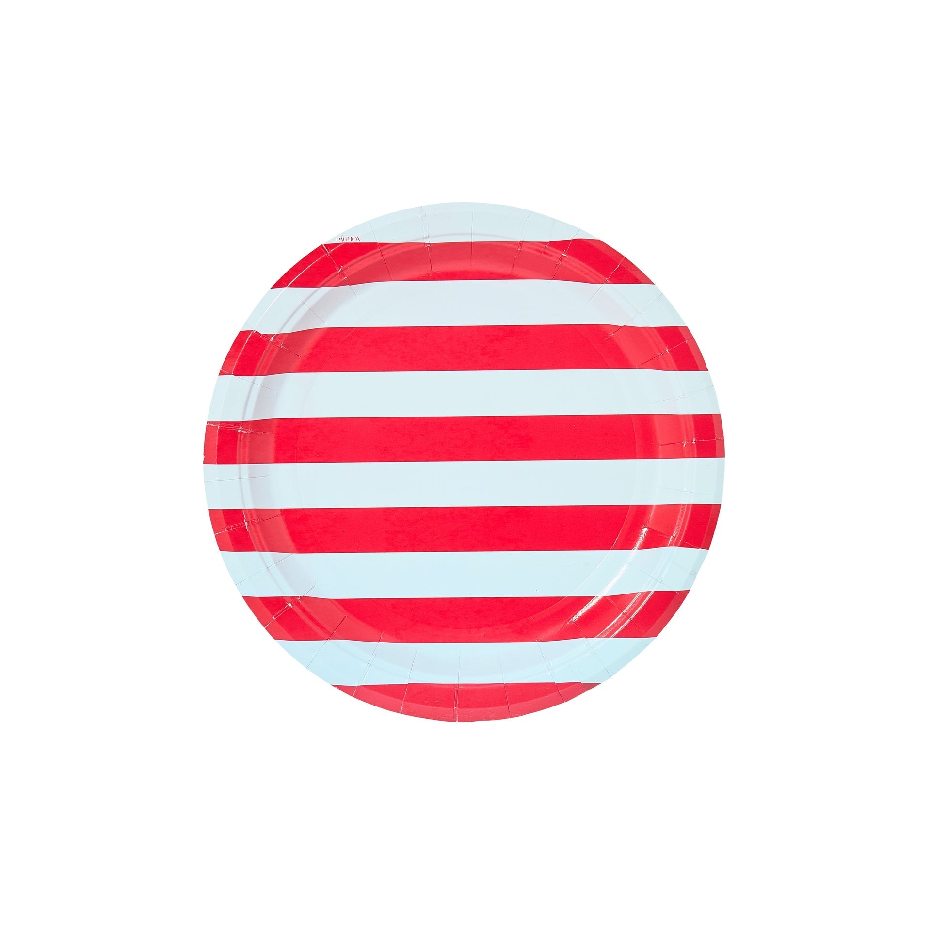 Cherry & Sky Beach Umbrella Stripes Dessert Plates - 8 Pack - Joy Gift Shoppe