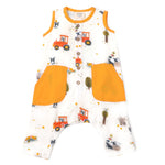 Chick Chick Farm Side Pocket Sleeveless Jumpsuit Romper - Joy
