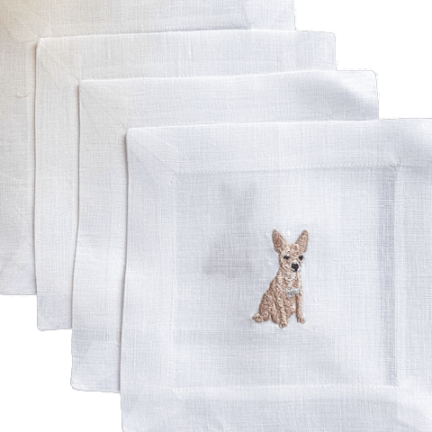 Chihuahua Cocktail Napkin - Joy