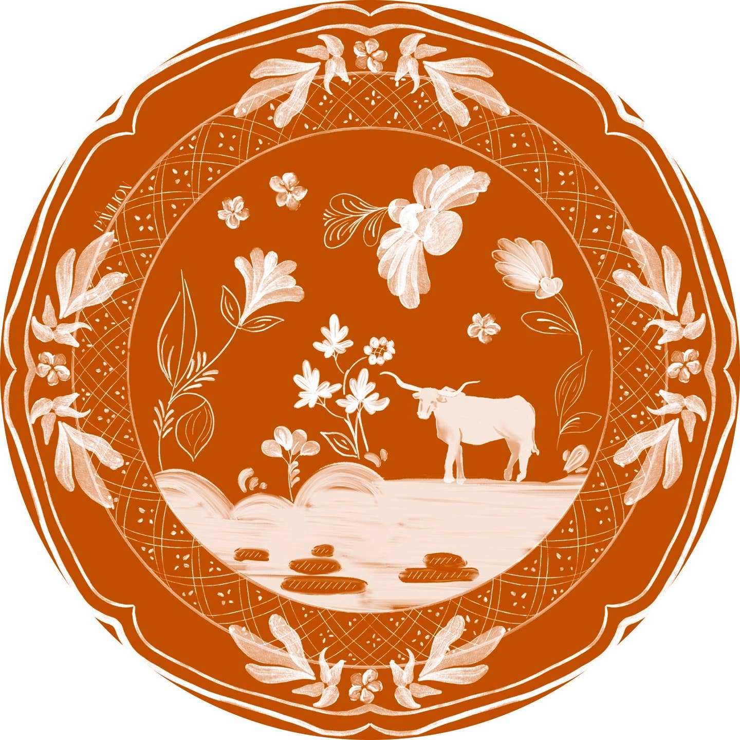 Christie's Austin Longhorn Collegiate Dinner Paper Plates - 8 Pack - Joy Gift Shoppe