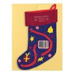 Christmas Tree Stocking - Die Cut Card - Joy Gift Shoppe