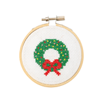 Christmas Wreath Cross Stitch Kit - Joy