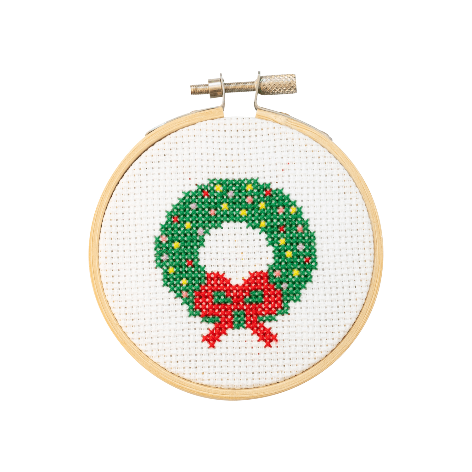 Christmas Wreath Cross Stitch Kit - Joy