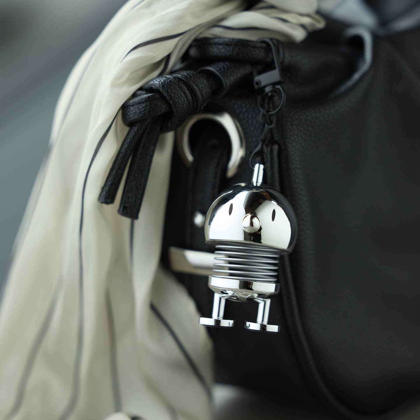 Chrome Bumble Bag Charm - Joy