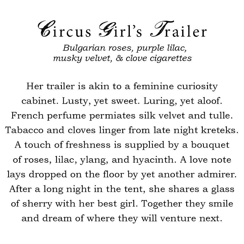 Circus Girl's Trailer Candle - Joy