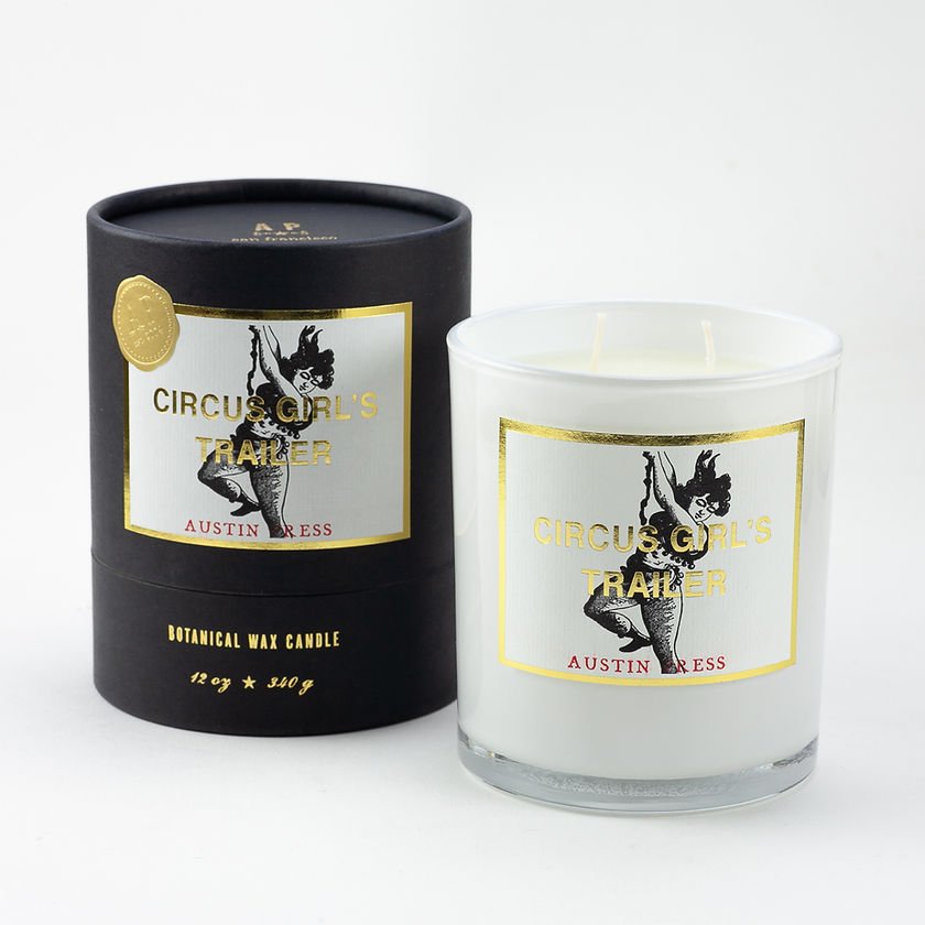 Circus Girl's Trailer Candle - Joy