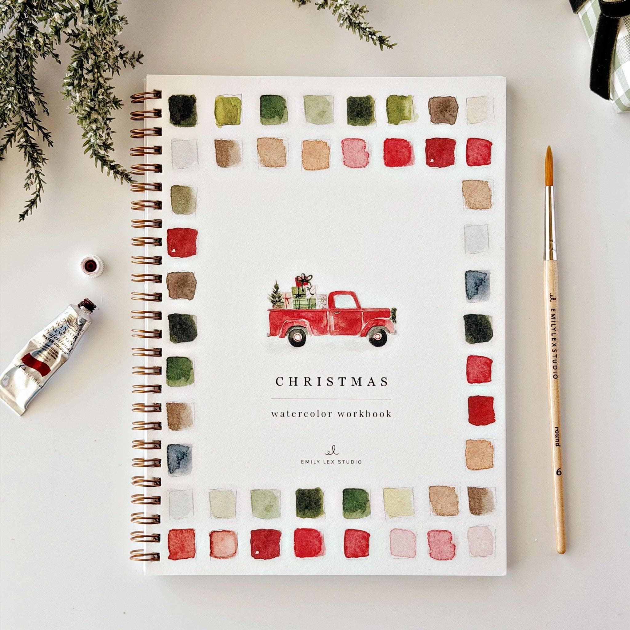 Classic Christmas Watercolor Workbook - Joy Gift Shoppe