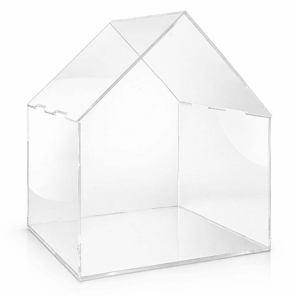 Clear Acrylic Miniature House Display Case - Joy Gift Shoppe