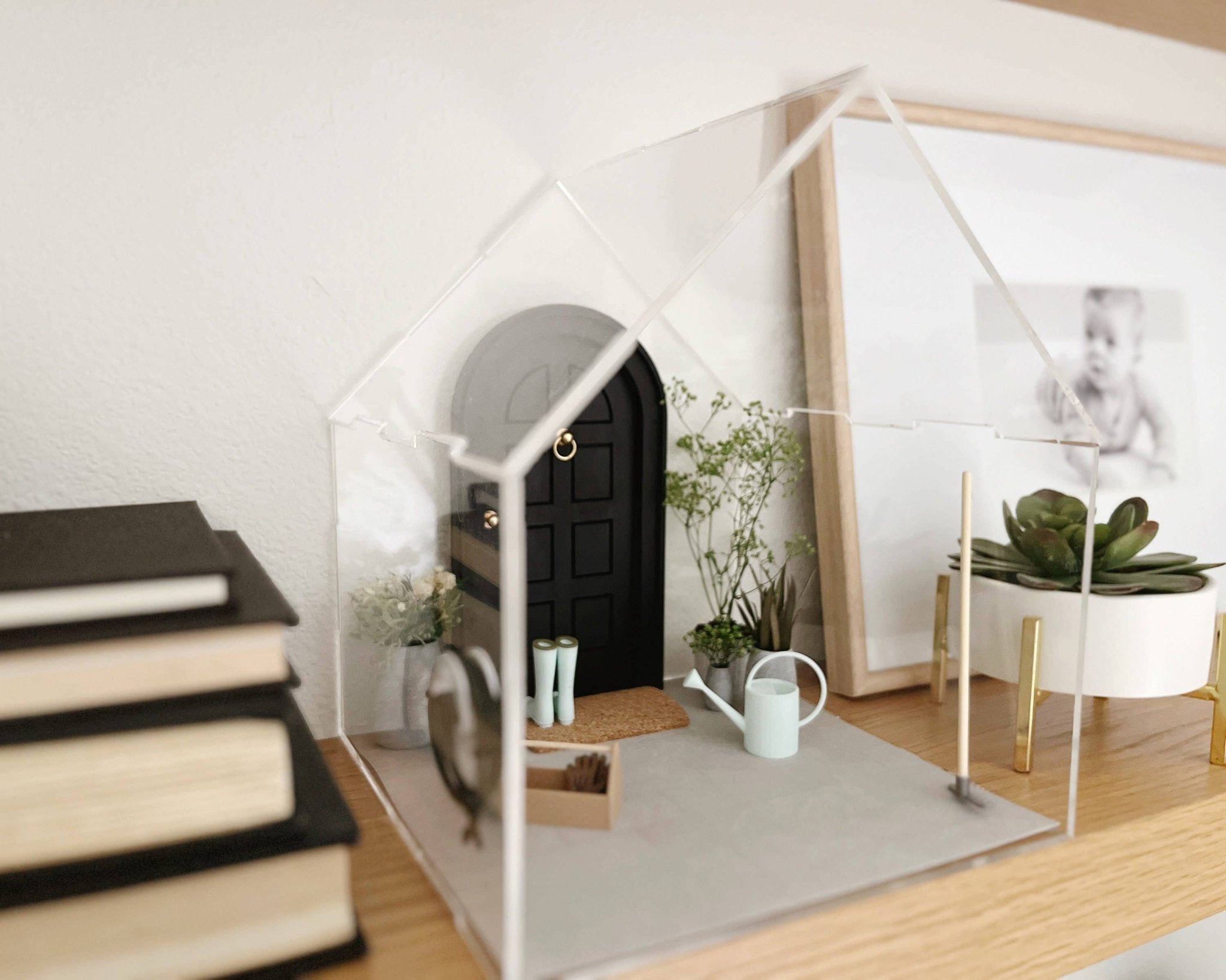 Clear Acrylic Miniature House Display Case - Joy Gift Shoppe
