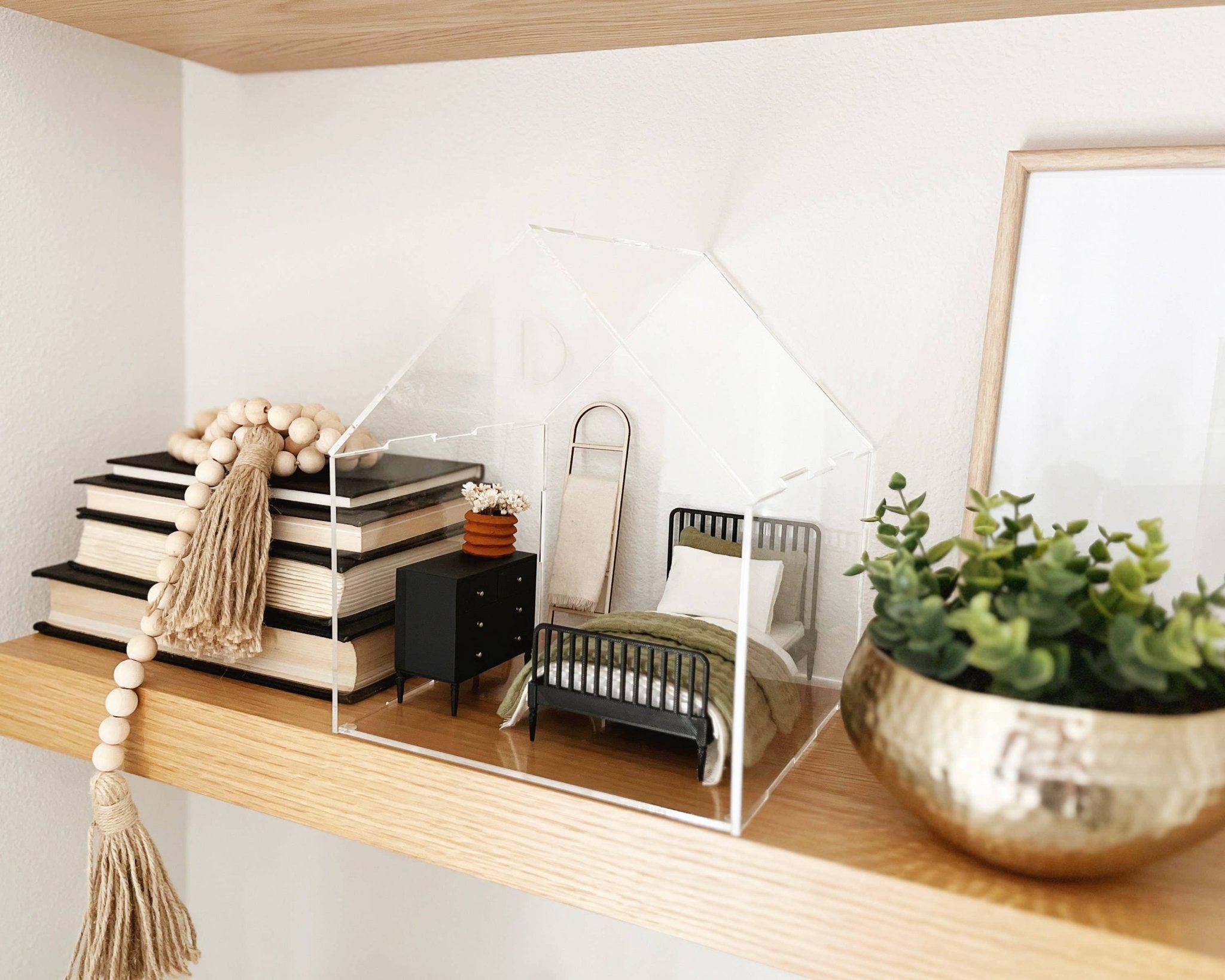 Clear Acrylic Miniature House Display Case - Joy Gift Shoppe