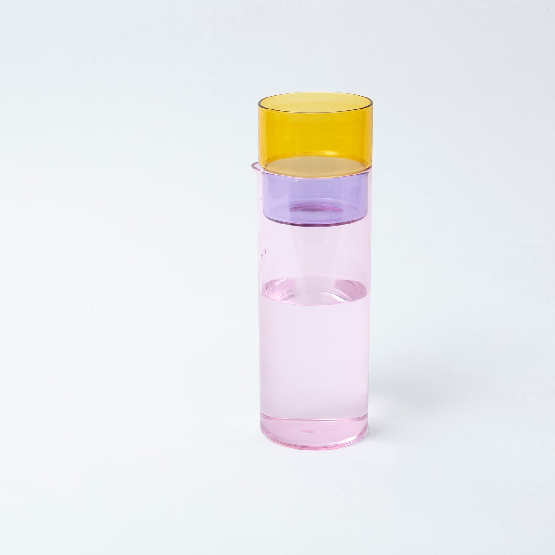Color Stack Carafe - Pink/Violet/Lemon - Joy Gift Shoppe