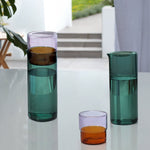 Color Stack Carafe - Teal/Amber/Violet - Joy Gift Shoppe