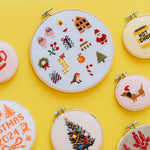 Colorful Beginner Christmas Cross Stitch Kit - Joy