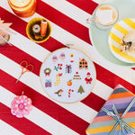 Colorful Beginner Christmas Cross Stitch Kit - Joy