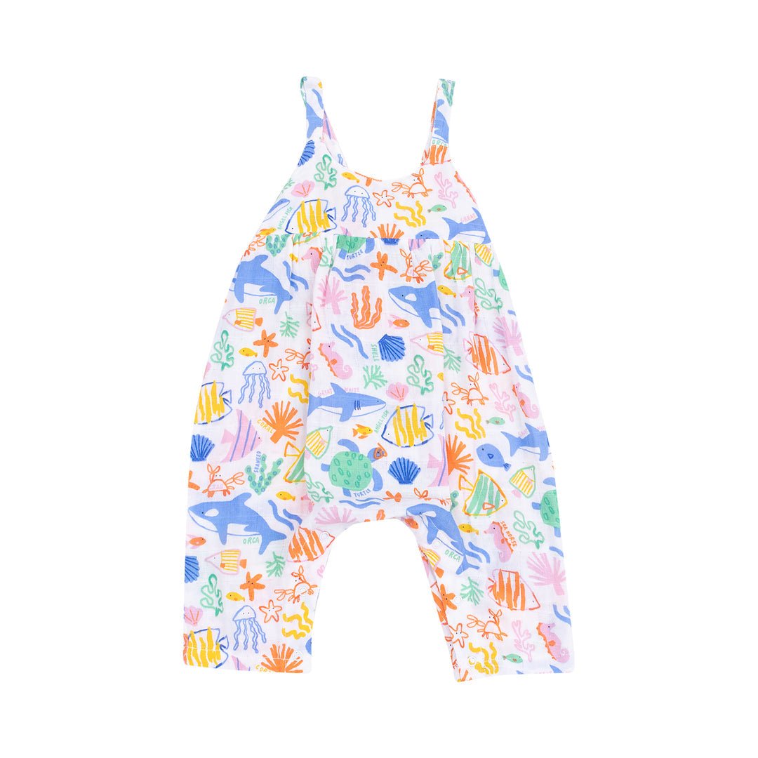 Colorful Reef Tie Back Romper - Joy