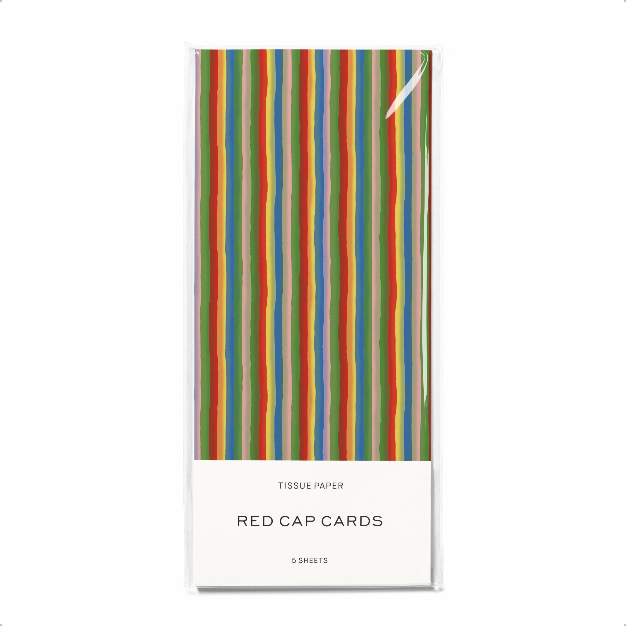 Colorful Stripe Tissue Paper: 5 Sheets - Joy