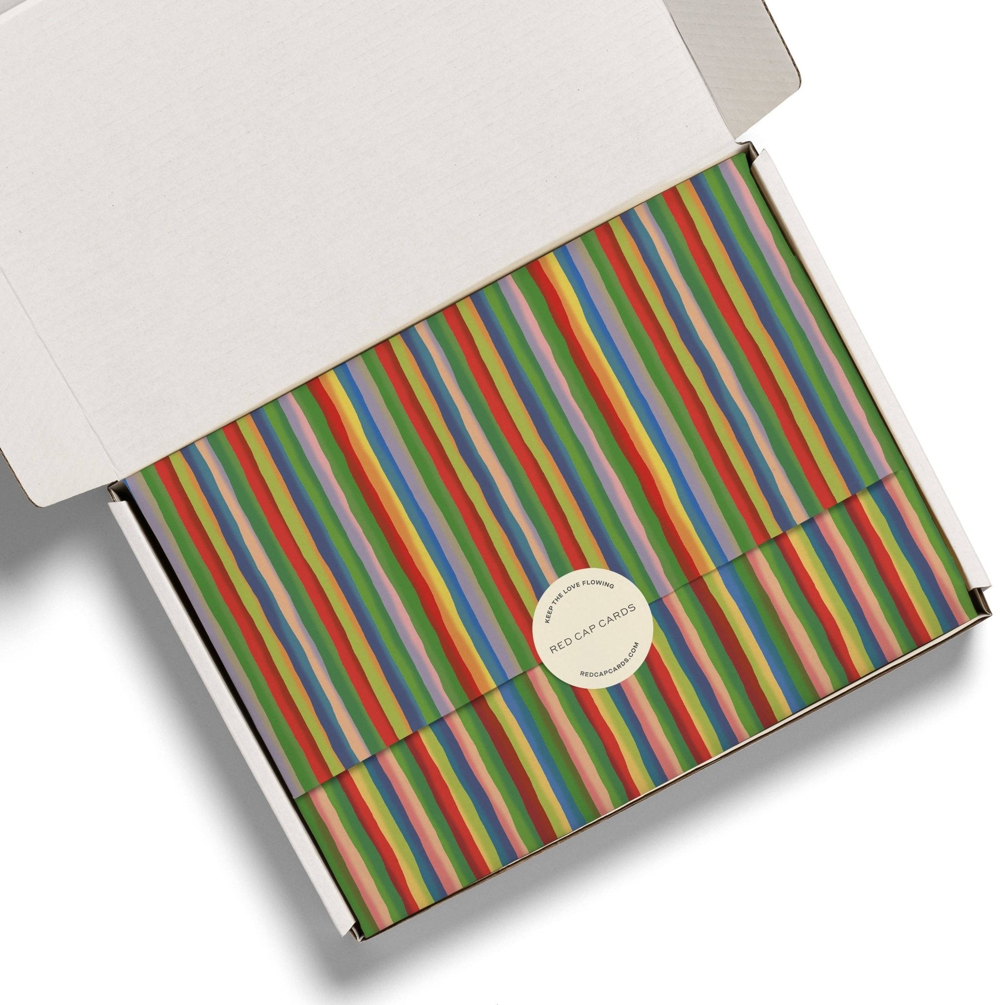 Colorful Stripe Tissue Paper: 5 Sheets - Joy