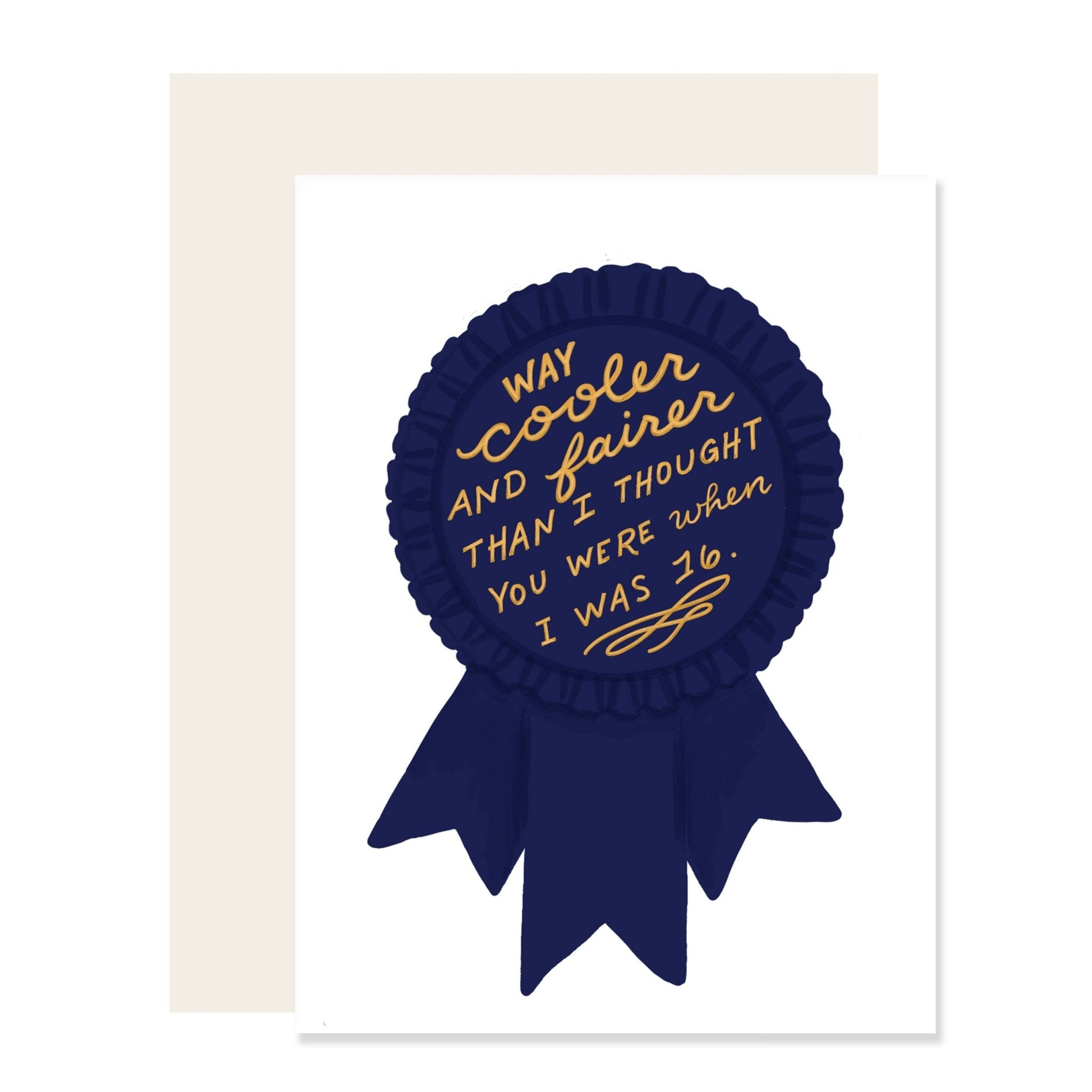 Cooler & Fairer (Blue) | Father's Day Card | Cool Dad Card - Joy