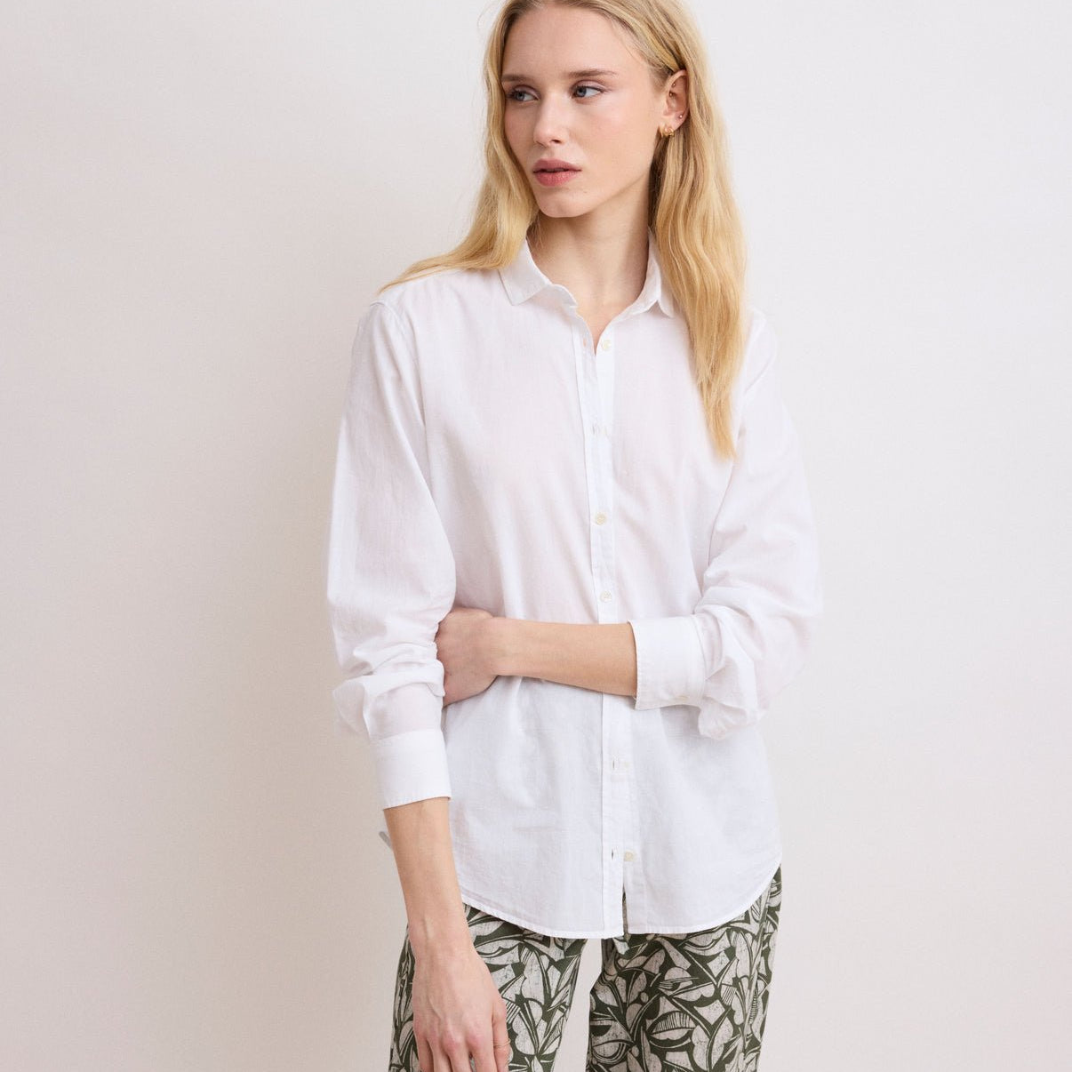 Corazon Woven Shirt - White - Joy