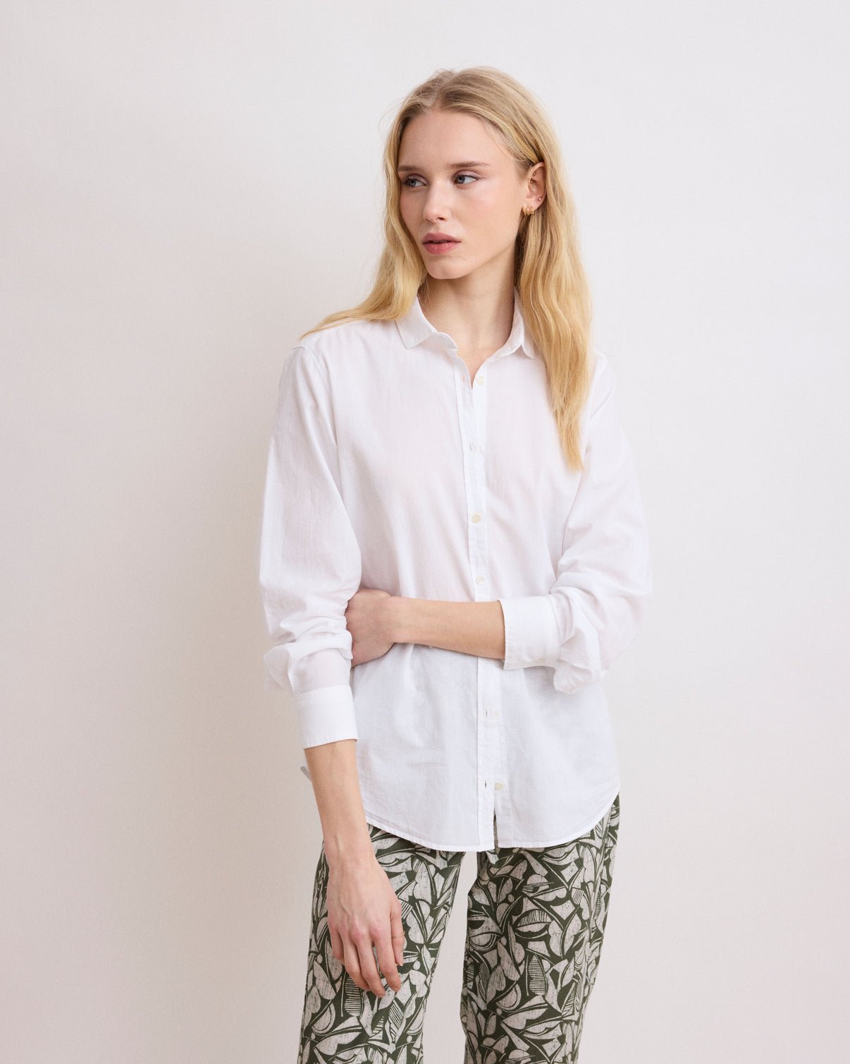 Corazon Woven Shirt - White - Joy