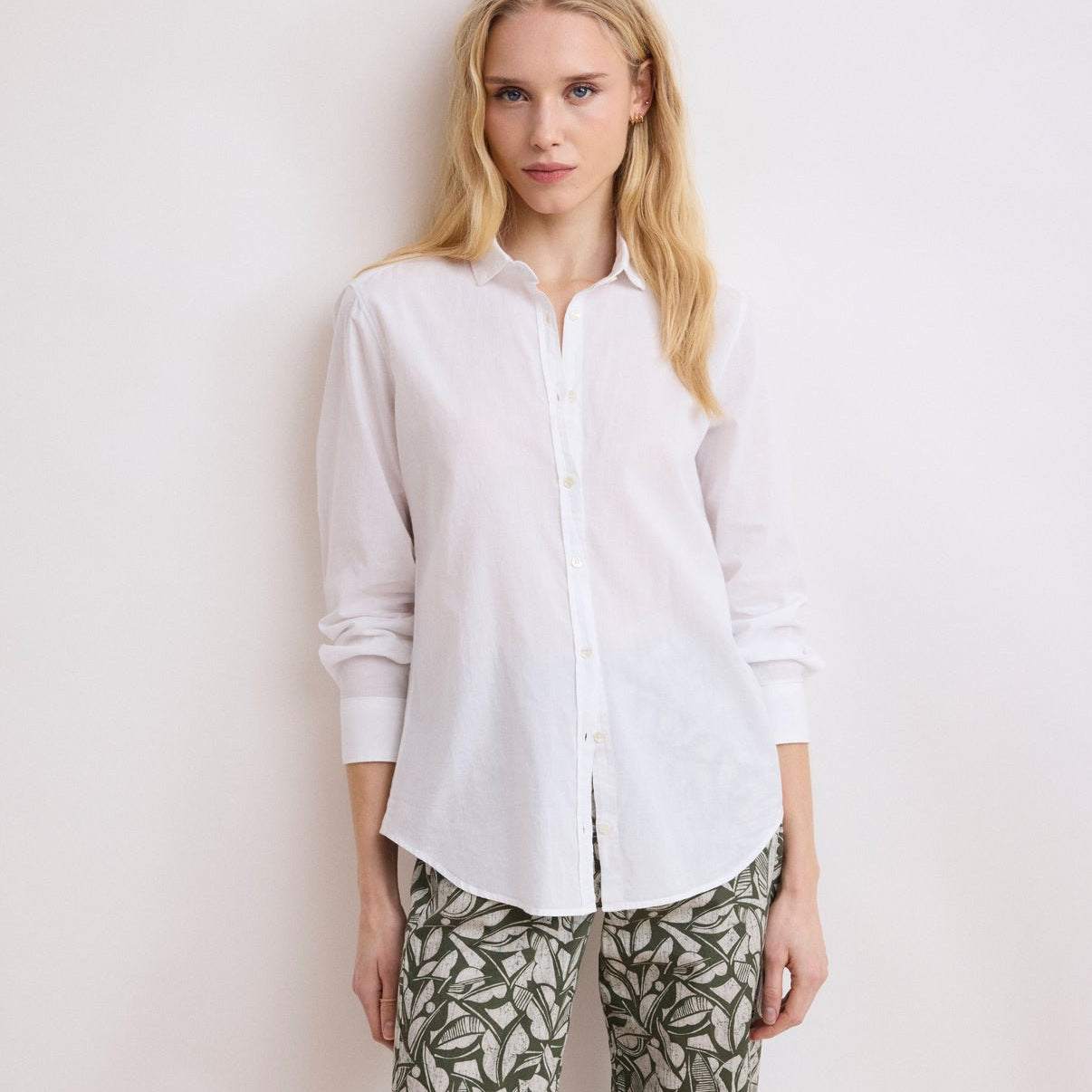 Corazon Woven Shirt - White - Joy