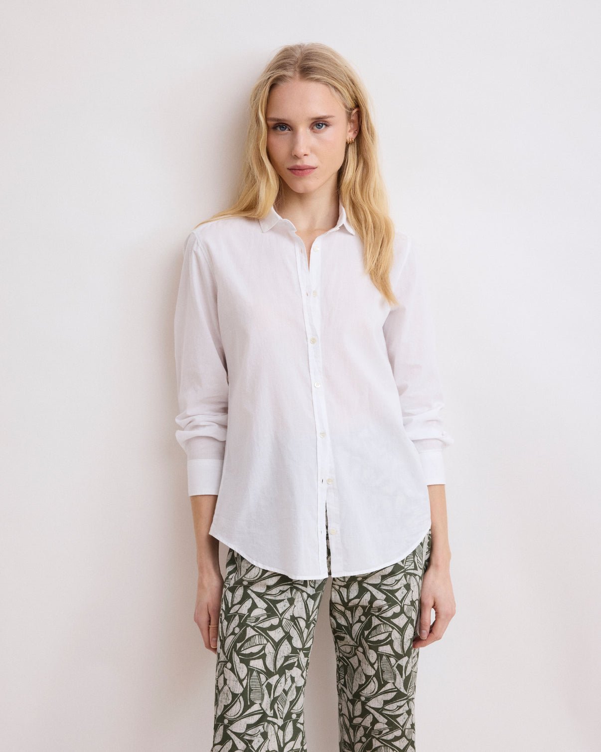 Corazon Woven Shirt - White - Joy