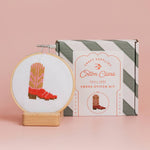 Cowboy Boot Cross Stitch Kit - Joy