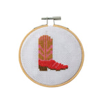 Cowboy Boot Cross Stitch Kit - Joy