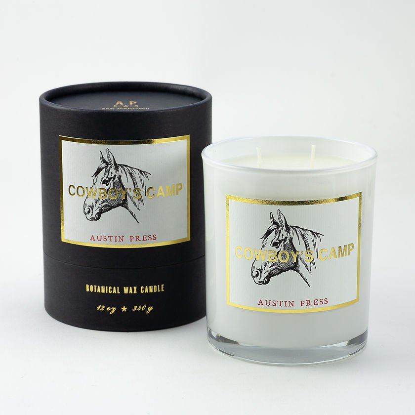 Cowboy's Camp Candle - Joy