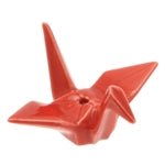 Crane Incense Holder - Red - Joy