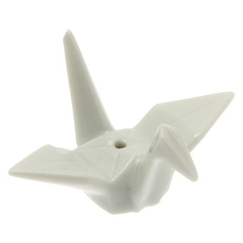 Crane Incense Holder - White - Joy