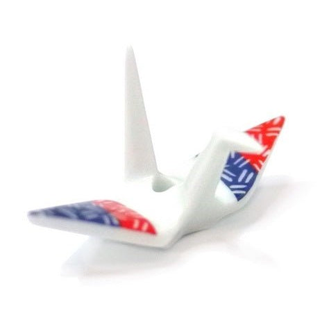 Crane Incense Holder - White Brocade - Joy