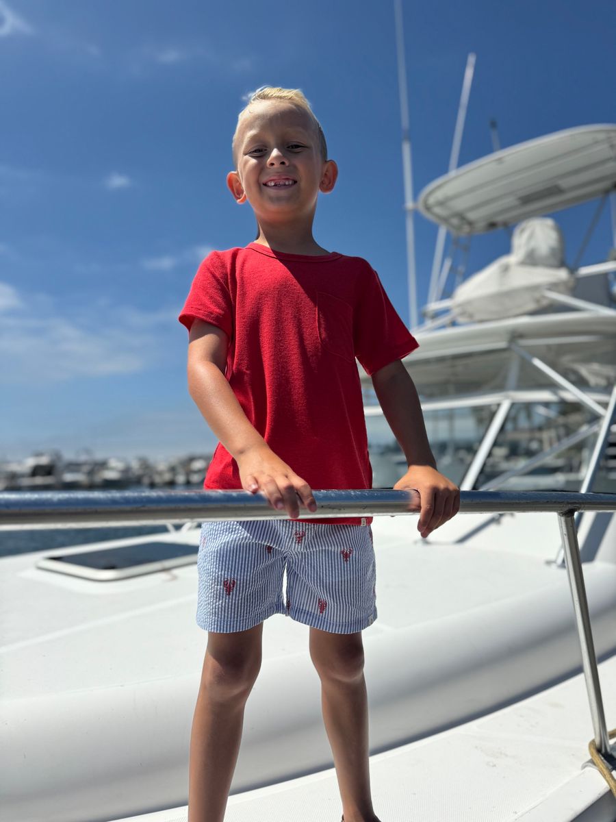 CREW Lobster Seersucker Shorts - Boy - Joy