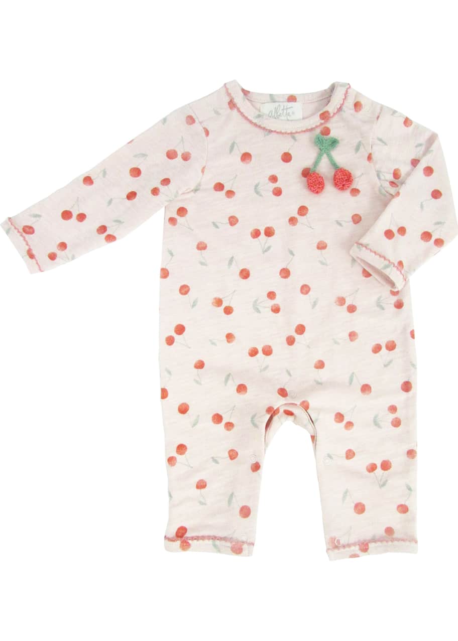 Crochet Cherry Printed Babygro 3 - 6M - Joy