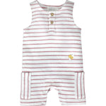 Crochet Mini Bee Pink Stripe Romper 6 - 12M - Joy