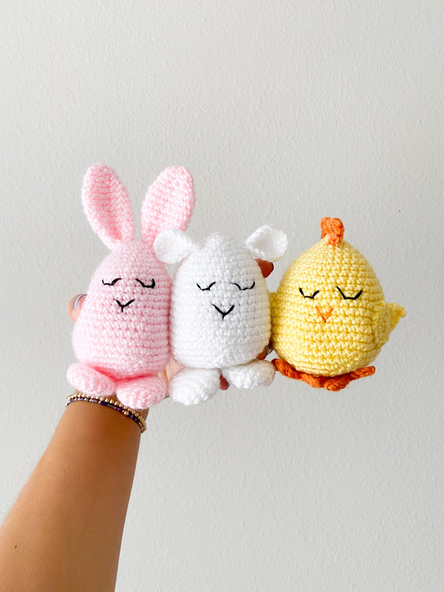 Crochet Spring Toy Trio Set - Joy