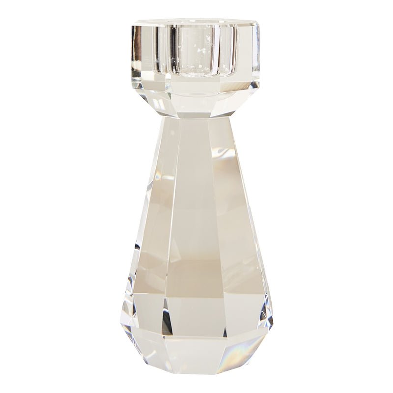 Crystal Candle Holder, Clear - Joy