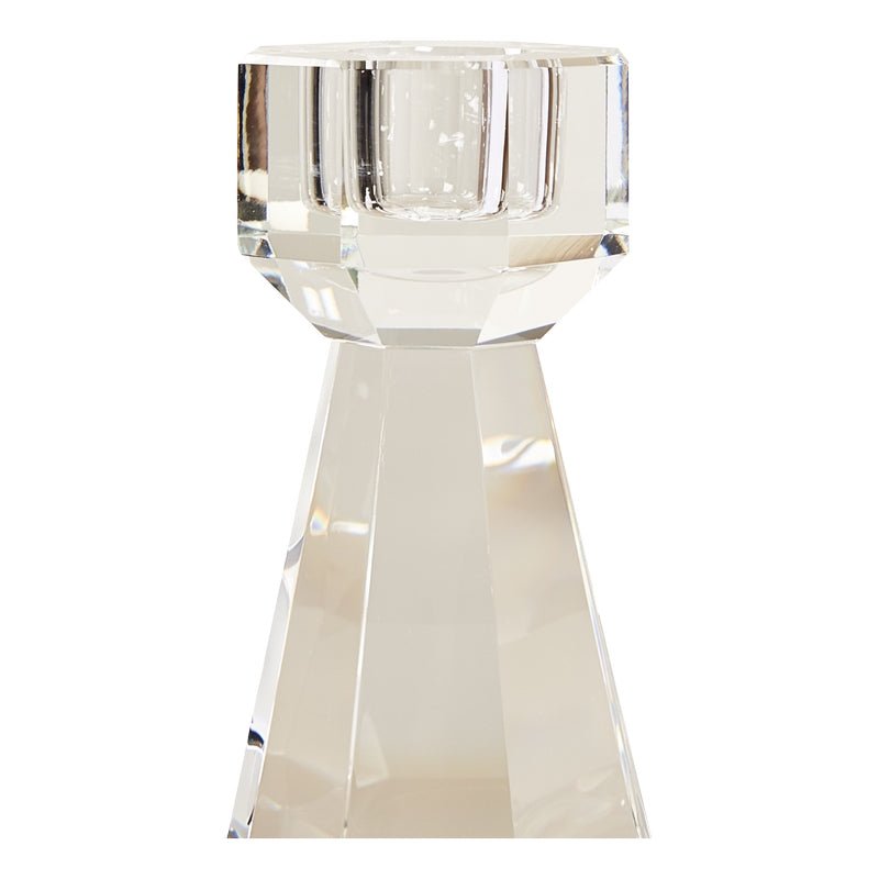 Crystal Candle Holder, Clear - Joy