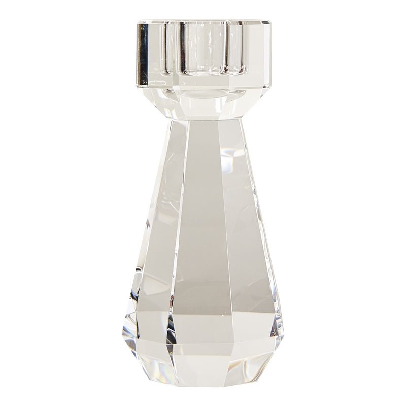 Crystal Candle Holder, Clear - Joy