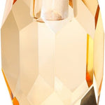 Crystal Candle Holder, Small Vase Shape, Light Orange - Joy
