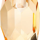 Crystal Candle Holder, Small Vase Shape, Light Orange - Joy