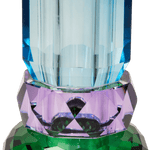 Crystal Vase, Green/Violet/Cobalt - Joy