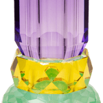 Crystal Vase, Mint/Yellow/Violet - Joy