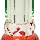 Crystal Vase, Red/Clear/Light Mint - Joy