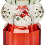 Crystal Vase, Red/Clear/Light Mint - Joy