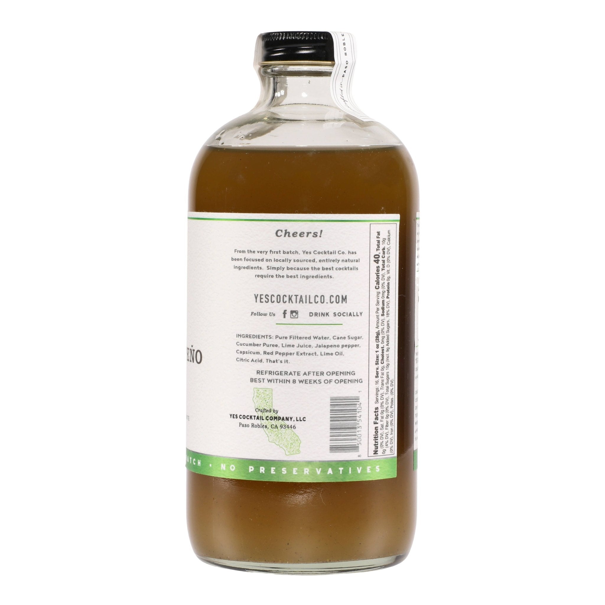 Cucumber Jalapeño Cocktail Mixer - Joy