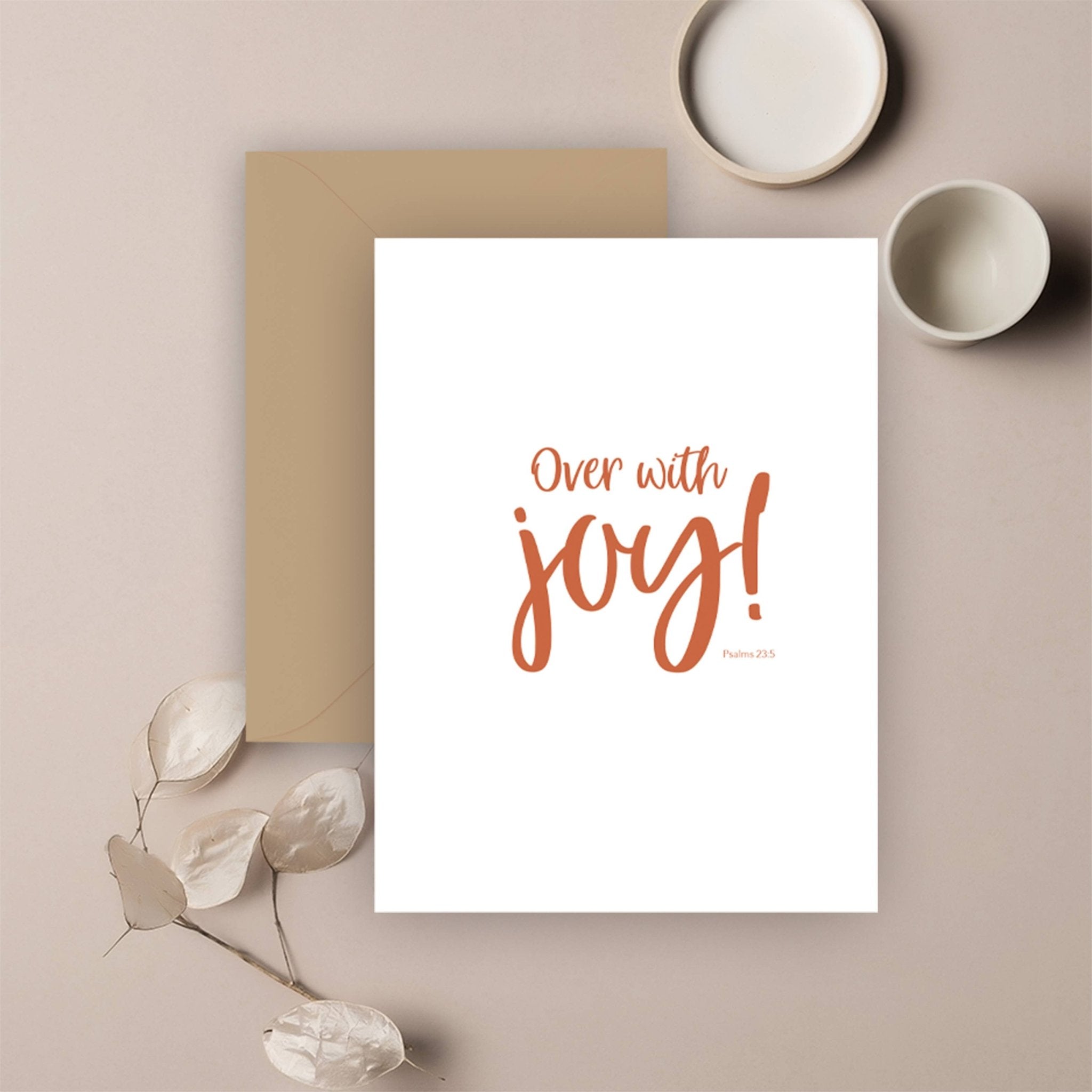 Cup Runneth Over Birthday Card - Joy Gift Shoppe