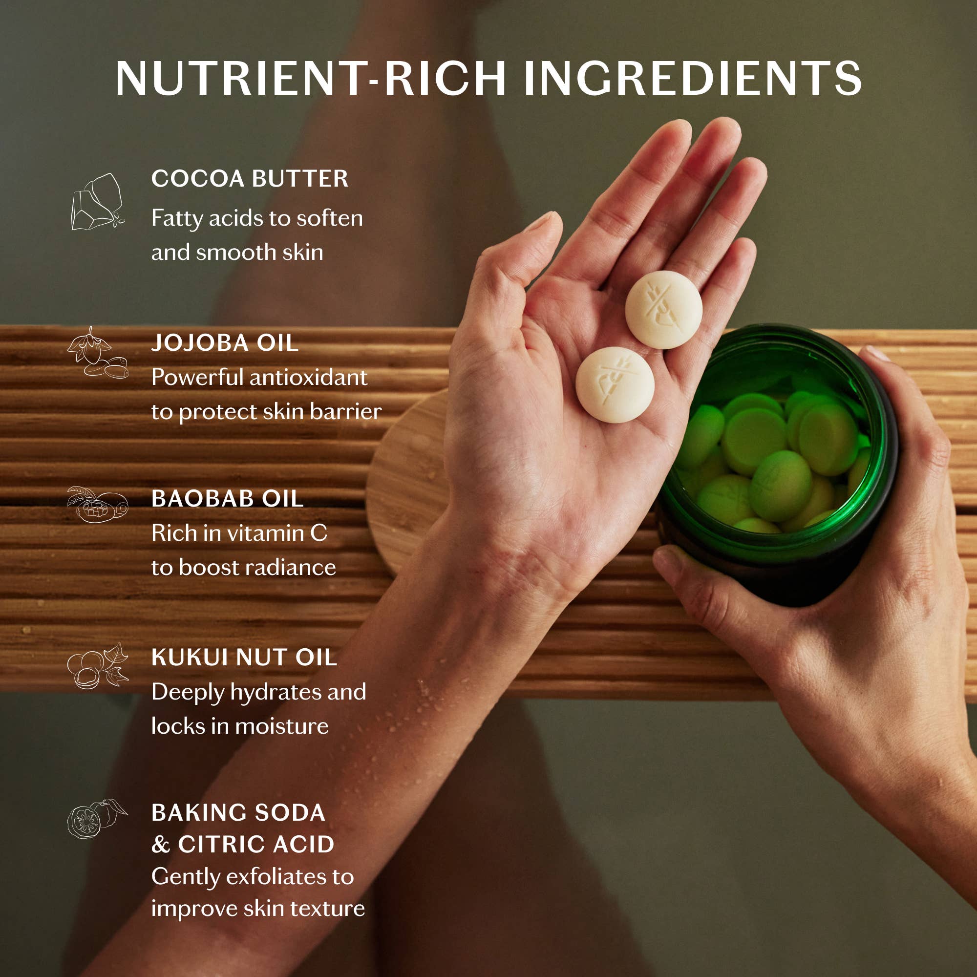 Daily Pebble | Deep Moisturizing Solid Bath & Shower Oil - Joy