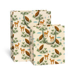 Deer and Pine Cones Gift Bag: Large - Joy
