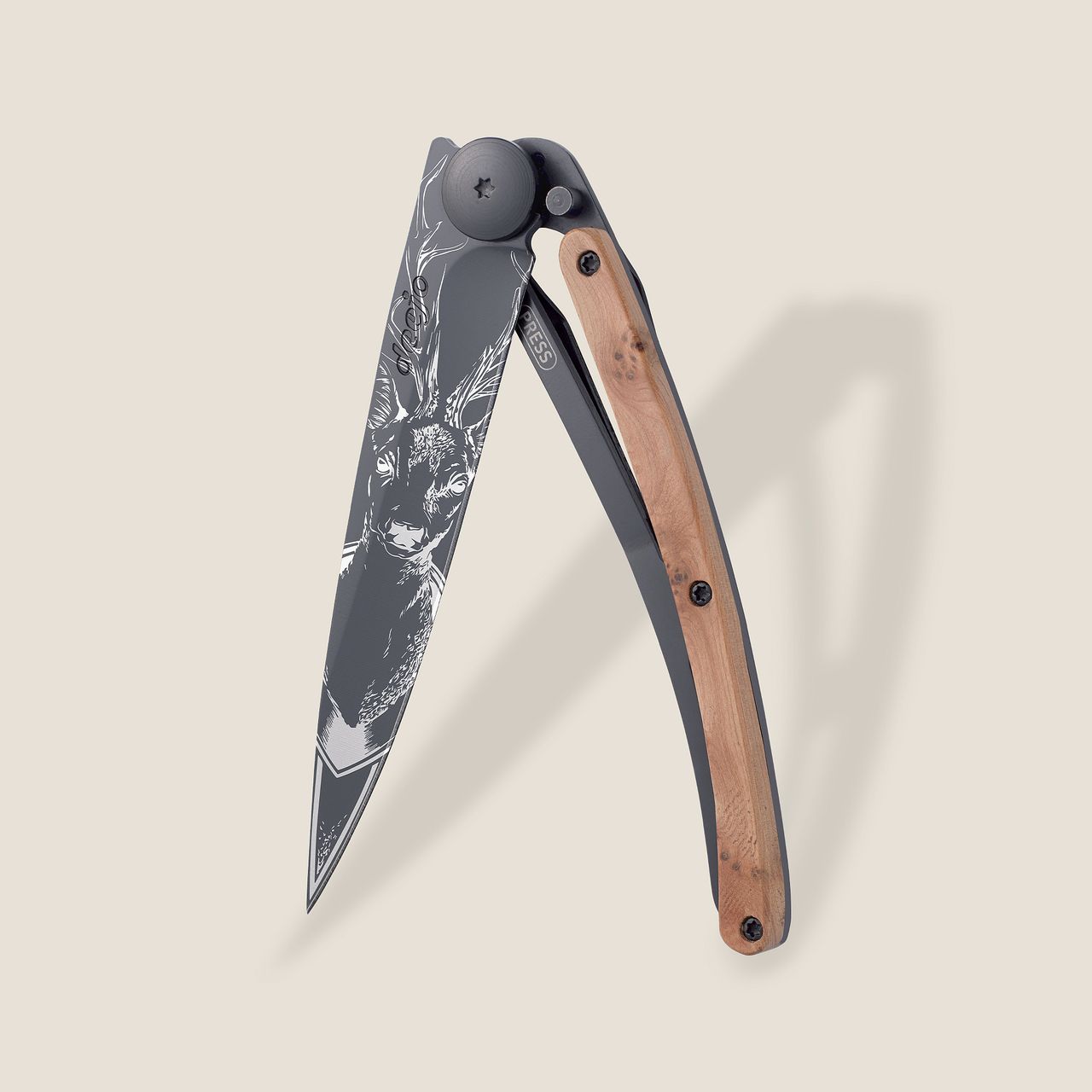 Deer Juniper Wood Knife - Joy